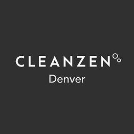 Cleanzen Denver logo on a dark background with white text.