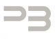 Grau-silbernes Logo mit stilisierten Buchstaben "P3" auf weißem Hintergrund.