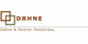 Logo von Dähne & Partner Fensterbau mit überlappenden Quadraten in Braun und Grün.