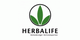 Logo von Herbalife mit grünem Blatt in einem Kreis und Schriftzug darunter.