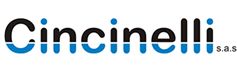 Logo di Cincinelli S.A.S., testo nero con elementi blu.