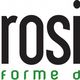 Logo di Rosiello, seduta verde stilizzata accanto al testo "forme d'arredo" in nero e verde.