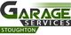 Logo for Stoughton Garage Services in green and gray text.