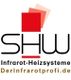 Logo der Firma SHW, spezialisiert auf Infrarot-Heizsysteme.