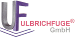 Logo mit den Buchstaben „UF“ und dem Text „ULBRICHFUGE GmbH“ in Rot und Grau.