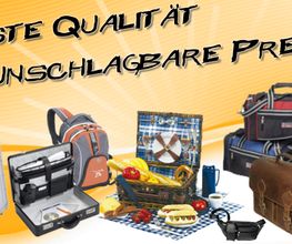 Bei uns im Shop: Lederwaren, Reisetaschen, Trolleys, Aktentaschen, Rucksäcke uvm. 