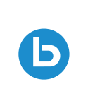 Logo mit blauem Kreis und weißem "b", Text: duschlinie bentz.