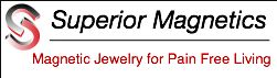 Superior Magnetics logo: "Magnetic Jewelry for Pain Free Living" slogan beneath company name.