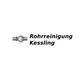 Logo mit einem Rohr und dem Text "Rohrreinigung Kessling".