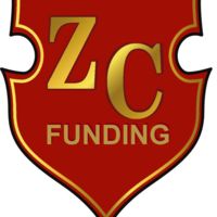 Red shield with gold letters "ZC Funding."