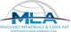 Logo of Maggard Memorials & Laser Art, featuring "MLA" with a web address below.