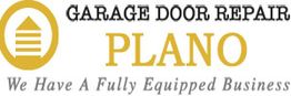 Logo for "Garage Door Repair Plano" with a tagline "We Have A Fully Equipped Business."