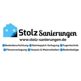 Logo von Stolz Sanierungen mit Dienstleistungen: Bodenbeläge, Fliesen, Fugentechnik, Malerarbeiten.
