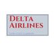 "Delta Airlines logo with 'Low-cost carrier' text on a gray background."