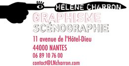 Carte de visite de graphisme avec détails de contact à Nantes.