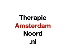 Therapie Amsterdam Noord website logo met de URL vermelding.