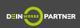 Logo mit Text "Dein Werbepartner", grün und weiß auf dunkelgrauem Hintergrund.