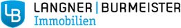 Logo von Langner Burmeister Immobilien mit blauem Schildsymbol und LB-Monogramm.