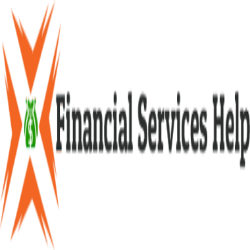 Logo with orange and green elements, text reads "Financial Services Help" in black font.