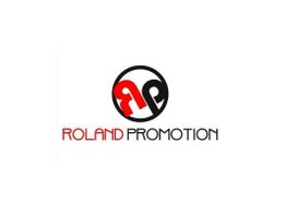 Logo mit rotem und schwarzem "RP"-Symbol und Text "ROLAND PROMOTION" darunter.