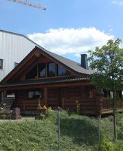 OCB Blockhaus Team Musterhaus im Werk