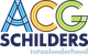 ACG Schilders logo met kleurrijke letters en de tekst "totaalonderhoud" eronder.