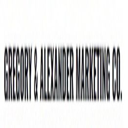 Blurry text reading "GREGORY & ALEXANDER MARKETING CO."