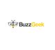 Bee with glasses logo and "BuzzGeek" text in black and yellow.