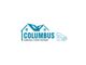 Logo of Columbus Garage Door Repair with house, car, and company name in blue.