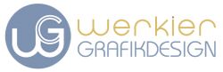 Logo mit den Buchstaben "WG" und Text "werkier GRAFIKDESIGN".