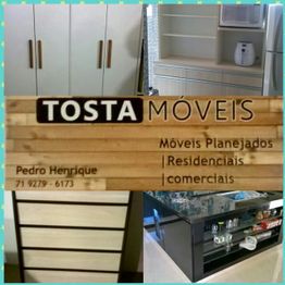 Móveis planejados Tosta Móveis. Contato: Pedro Henrique. Residenciais e comerciais.