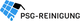 Logo mit blauen Quadraten, Wasser-Tropfen und Text "PSG-REINIGUNG".