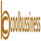 Logo with gold text "coolbussiness" featuring a stylized design and circular element.