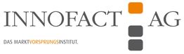 Logo der Innofact AG mit Schriftzug "Das Marktvorsprungsinstitut" und drei farbigen Quadraten.