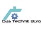 Logo mit einem blauen Dach und Zahnrad, darunter der Text "Das Technik Büro".
