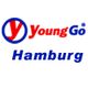 Logo von "youngGo Hamburg" mit rotem und blauem Text und Icon.