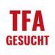 TFA gesucht in roten Großbuchstaben auf weißem Hintergrund.