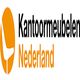 Logo van Kantoormeubelen Nederland met een oranje stoelicoon.