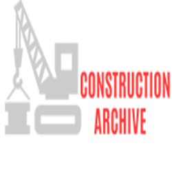 Logo with a grey crane and building outline, red text: "建筑工地" (Construction Site).