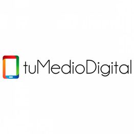 Logo de "tuMedioDigital" con un icono de dispositivo en colores rojo, verde y azul.