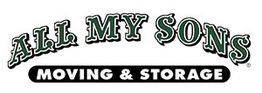 All My Sons Moving & Storage logo with green text on a white background.