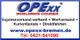 OPExx-Logo, Expressversand, Wertversand, Kurierdienste, Direktfahrten. Web: opexx-bremen.de