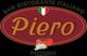 Logo de "Piero" con un corazón tricolor, tomates y ajos; texto: Bar Ristorante Italiano Pizzería.