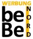 Schwarzer Text auf weißem Hintergrund: "WERBUNG be Be NORD" in verschiedenen Schriftgrößen.