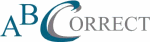 Logo mit den Buchstaben "A", "B" und "Correct". Das "C" ist geschwungen und hervorgehoben.