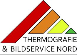 Logo: Mehrfarbige Dreiecke und der Text "THERMOGRAFIE & BILDSERVICE NORD".