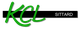 Logo met groene tekst "KCL" en witte tekst "Sittard" op zwarte achtergrond.
