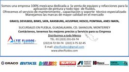 Empresa mexicana de venta de equipos de pintura, servicio técnico y capacitación. Info de contacto.