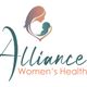 Logo with text "Alliance Women's Health," features silhouette of woman and baby.