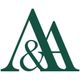 Green intertwined letters "A & A" on a white background.